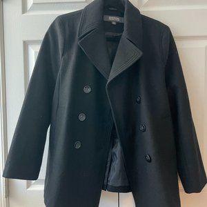 Classic Black Coat Kenneth Cole - Petite Large